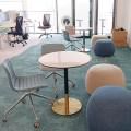Pacific International Lines | Product Seen: [Luster Custer - Aluminium, Chimo Pouf/Ottoman - Medium & Ceramic + Gala Dining Table - Dia700]